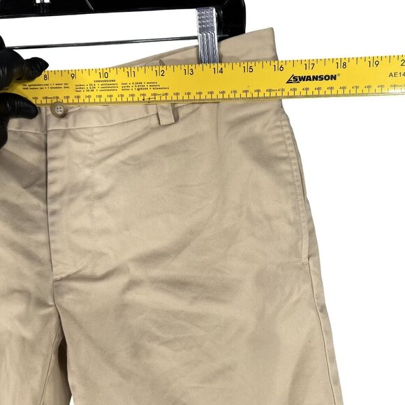 Ralph Lauren Sport Womens 6 Khaki Chino Shorts Blue Pony Logo Old Money Preppy - Picture 10 of 14